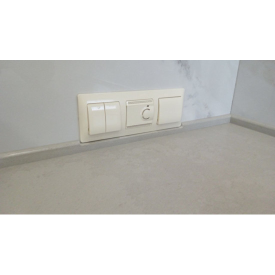 Столешница для ванной из кварцевого агломерата Antica Light Grey