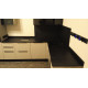 Угловая кухонная столешница Absolute Black WaterJet