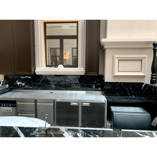 Мраморная барная стойка Nero Marquina