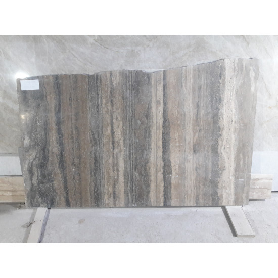 Травертин TRAVERTINE SILVER DARK Кусок 1400*800*20 мм