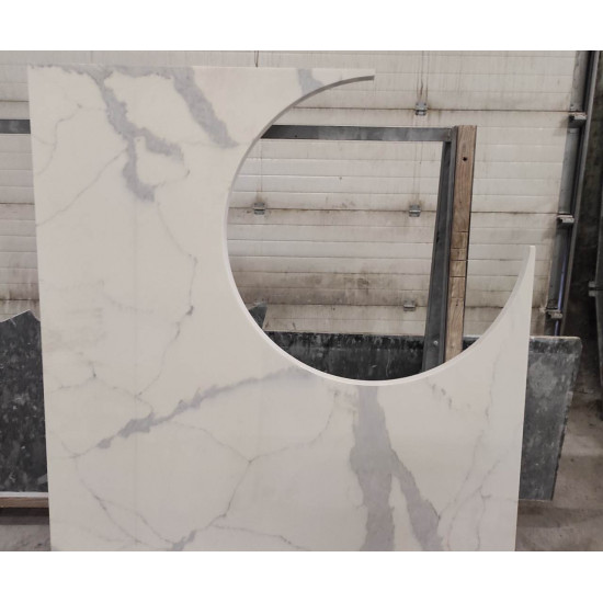 Кварцевый агломерат SMARTQUARTZ CLASSICO STATUARIO Кусок 1490*620*20 мм
